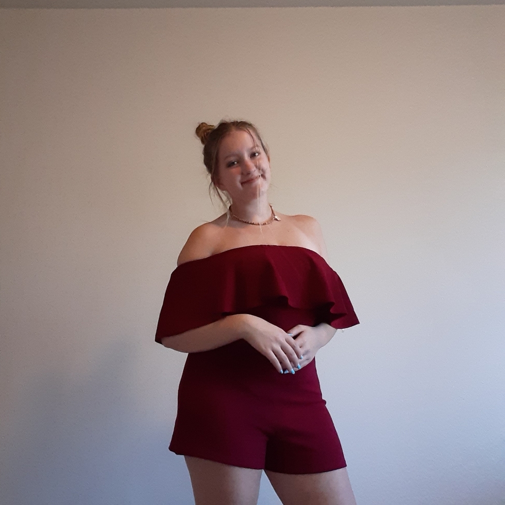 Off the shoulder romper